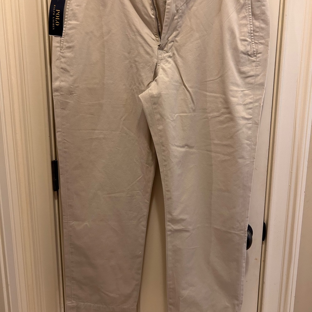 Ralph Lauren Cream Chinos Smooth Matte Finish